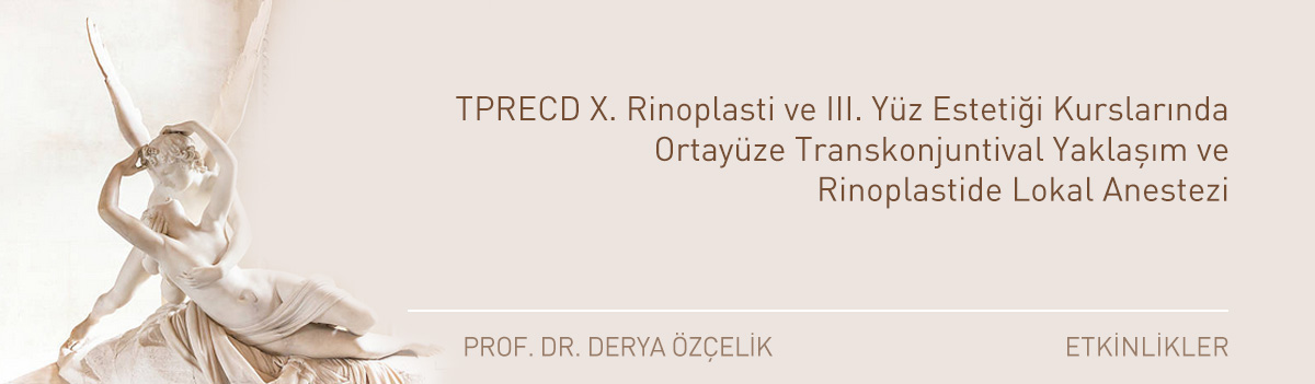 TPRECD X. Rinoplasti ve III. Yüz Estetiği Kurslarında Ortayüze Transkonjuntival Yaklaşım ve Rinoplastide Lokal Anestezi